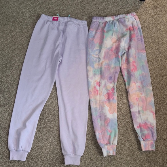 Justice Lavender and Pastel Joggers Bundle 1 New, 1 Used - Picture 6 of 7